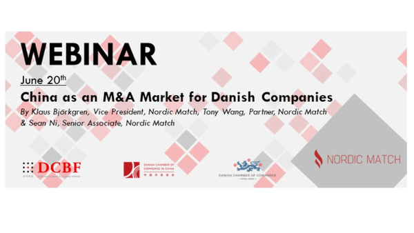 China as an M&A Market for Danish Companies