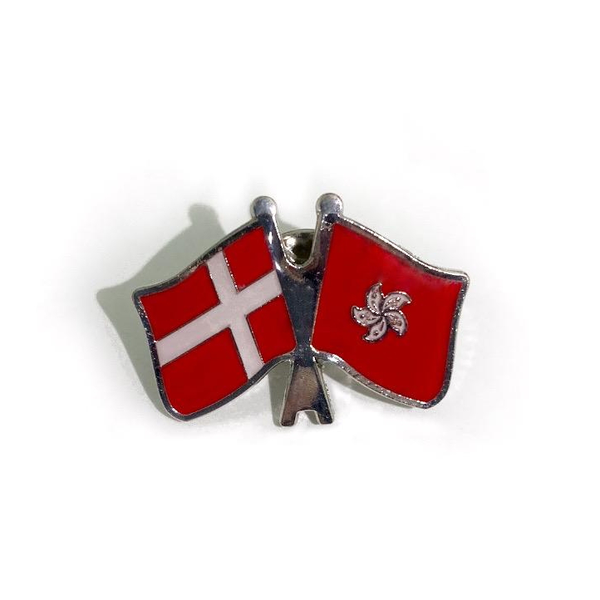 Denmark / Hong Kong SAR flag pins!